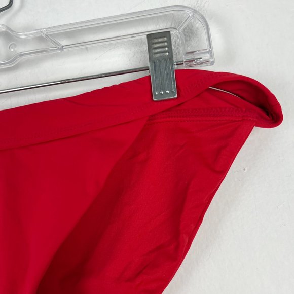 NWT Andie Swim The Banded Cheeky Flat Bottom Bikini Cherry Red Size Large L NEW - Picture 4 of 11